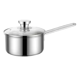 Wholesale Stainless Steel Milk Pot, Two Sizes: 16cm and 18cm — Uncoated, Food Grade Stainless Steel