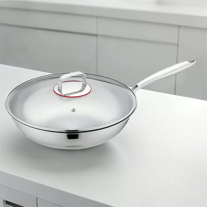 Wholesale Tri Ply Stainless Steel Wok