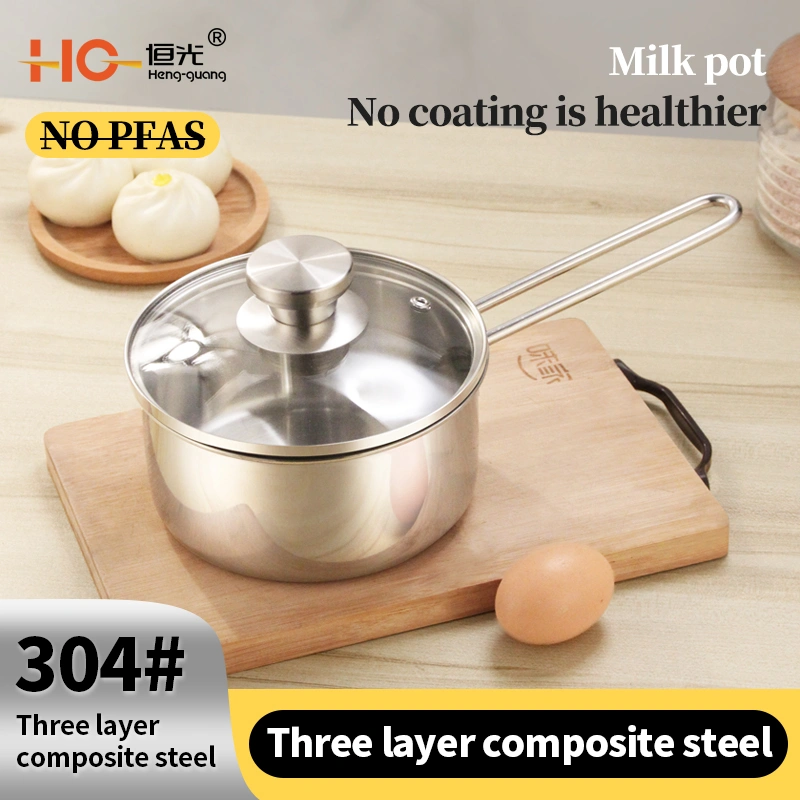 Wholesale Tri Ply Stainless Steel Milk Pot