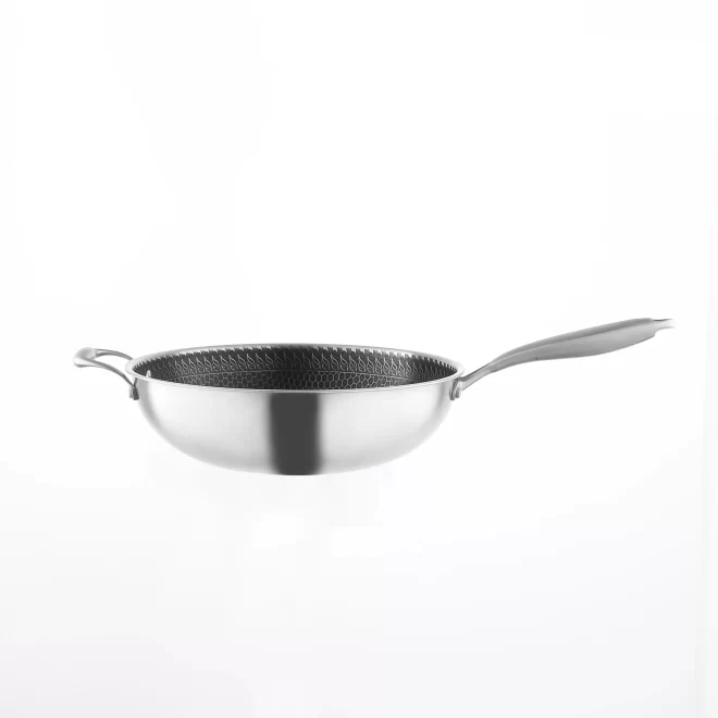 Wholesale Nonstick Texture Dual-Handle Wok (2)