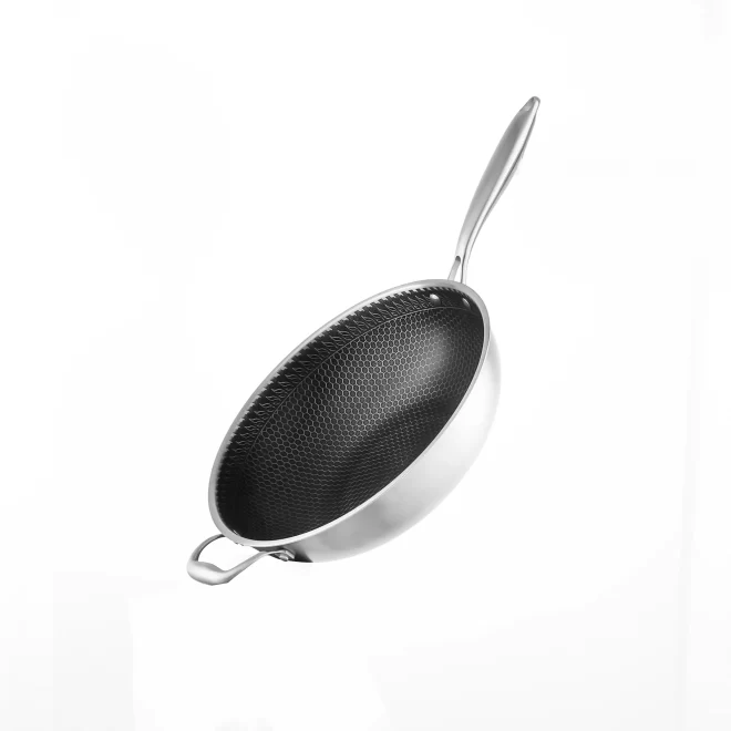 Wholesale Nonstick Texture Dual-Handle Wok (3)