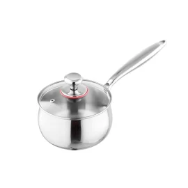 Wholesale Stainless Steel Milk Pots with Glass Lid – Two Sizes Available