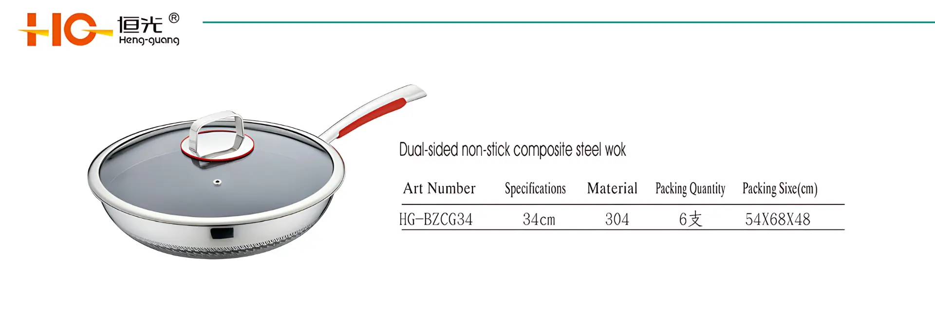 parameters of stainless steel non stick wok