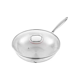 Wholesale Stainless Steel Hammered Woks –  Good Non-stick Effect and Reduce Oil Smoke
