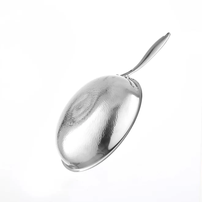 wholesale stainless steel hammered wok (5)